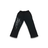 Cursive Wide Leg Sweats