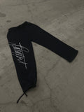 Cursive Wide Leg Sweats